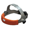 Headgear Sweatband, 8-1/2 in L, 1-1/4 in W, Orange, Pack of 2
